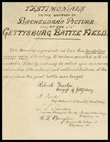 Testimonies to the Accuracy of the Bachelder's picture of the Gettysburg battlefield