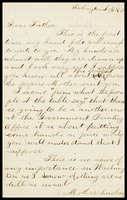 Alfred Clarke, in Washington, D.C., to his father, William, in N.Y.