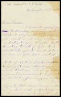 A.J. [Alfred] Clarke, in D.C., to his father, William, in N.Y.