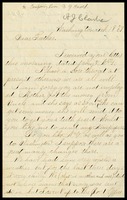 A.J. [Alfred] Clarke, in D.C., to his father, William, in N.Y.
