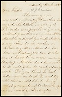 A.J. [Alfred] Clarke, in D.C., to his father, William, in N.Y.