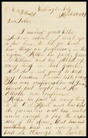 J.A. [John] Clarke, in D.C., to his father, William, in N.Y.