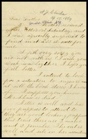 A.J. [Alfred] Clarke, in D.C., to his father, William, in N.Y.