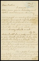 A.J. [Alfred] Clarke, in D.C., to his father, William, in N.Y., 3-17-1870