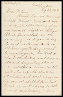 [John Clarke], in Brooklyn, to his mother, [Elizabeth]