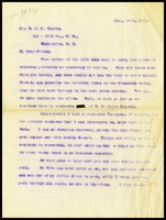 C.F. Guyon to W.J.P. [Will] Clarke, in D.C.