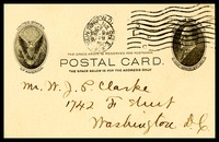 A.J.C. [Alfred Clarke], in N.Y., to his brother, Will, in D.C.