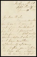 Elizabeth Blackall, in Bishop Stortford, to her uncle, William Clarke