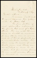 Ed Morgan, in D.C., to Brother Clarke [William], in N.Y.