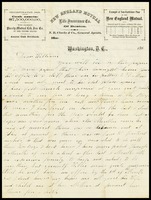 E. [Elizabeth] Clarke, in D.C., to her husband, William, in N.Y.