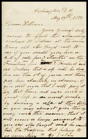 E. [Elizabeth] Clarke, in D.C., to her husband, William, in N.Y.