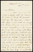 E. [Elizabeth] Clarke, in D.C., to her husband, William, in N.Y.
