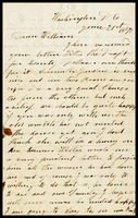 E. [Elizabeth] Clarke, in D.C., to her husband, William, in N.Y.