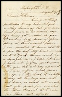 E. [Elizabeth] Clarke, in D.C., to her husband, William, in N.Y.