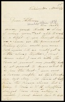 E. [Elizabeth] Clarke, in D.C., to her husband, William, in N.Y.