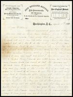 E. [Elizabeth] Clarke, in D.C., to her husband, William, in N.Y.