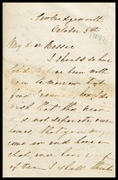 E. Rochester, in Sawbridgeworth, England, to her sister, Bessie [Elizabeth Clarke]