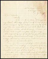 F.W. Jones, in Chicago, to W.J.P.[Will] Clarke