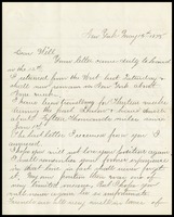 C.F. Guyon, in N.Y., to Will [Clarke]