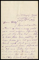 Elizabeth Clarke, in Brooklyn, to her son, Will