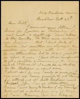 Charlie G. [C.F. Guyon], in Brooklyn, to Will [Clarke] 