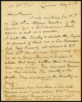 Charlie G. [Guyon], in London, to Will [Clarke]