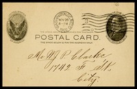 E. Potbury, in D.C., to W.J.P. [Will] Clarke, in D.C.