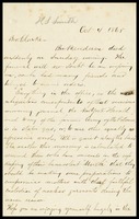 H.S. Smith, in N.Y., to William Clarke, 10-4-1865