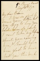 H.B. Groves, in London, to her sister, Bessia