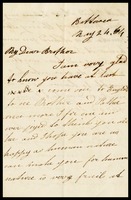 Mary Ann, in [illegible town] England, to her brother William [Clarke] in Taunton, Somersetshire, England
