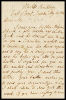 William Clarke to Mr. Chick in Somerset, England