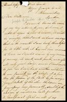 Joseph Clarke, in London, to his brother, William