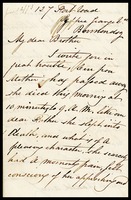 Joseph Clarke, in Bermandsy, England, to his brother, William