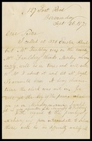 William Clarke, in Bermundsy, England, to his Sister [in law, Mrs. Scammell]