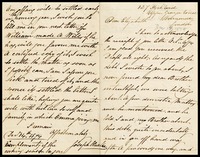 Joseph Clarke, in London, to his sister-in-law, Elizabeth