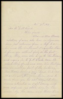 Mrs. L.L. Lewis, in Syracuse, to W.J.P... [Will] Clarke
