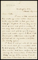 Willie [William J.P. Clarke], in Washington, D.C., to his father, William Clarke, in England