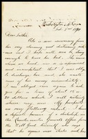 Willie [Will Clarke], in D.C., to his father, William, in N.Y.