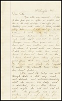 Willie [Will Clarke], in D.C., to his father, William, in N.Y.