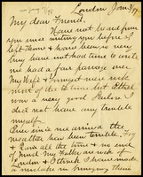 C.F. Guyon, in London., to W.J.P. [Will] Clarke, in D.C.