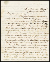 Letter from Jefferson Davis to A.M. Clayton, 1861