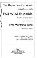 FAU Wind Ensemble and FAU Marching Band - October 2007