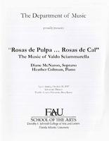 "Rosas de Pulp... Rosas de Cal", The Music of Valdo Sciammarella - October 2007