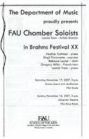 FAU Chamber Soloists - November 2007