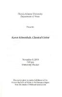 Recital by Karen Schoenhals - November 2008