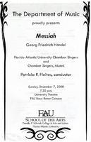 Messiah: FAU Chamber Singers and Chamber Alumni - December 2008