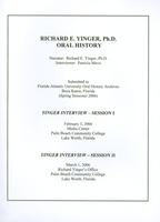 Interview with Dr. Richard E. Yinger – ca. 2006