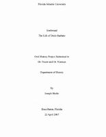 Interview with Doris Barbato – ca. 2008