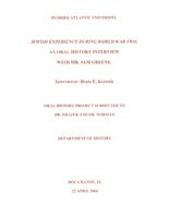 Interview with Sam Greene - ca. 2008