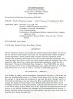 Interview with Pauline Raulerson Aylward – ca. 2001